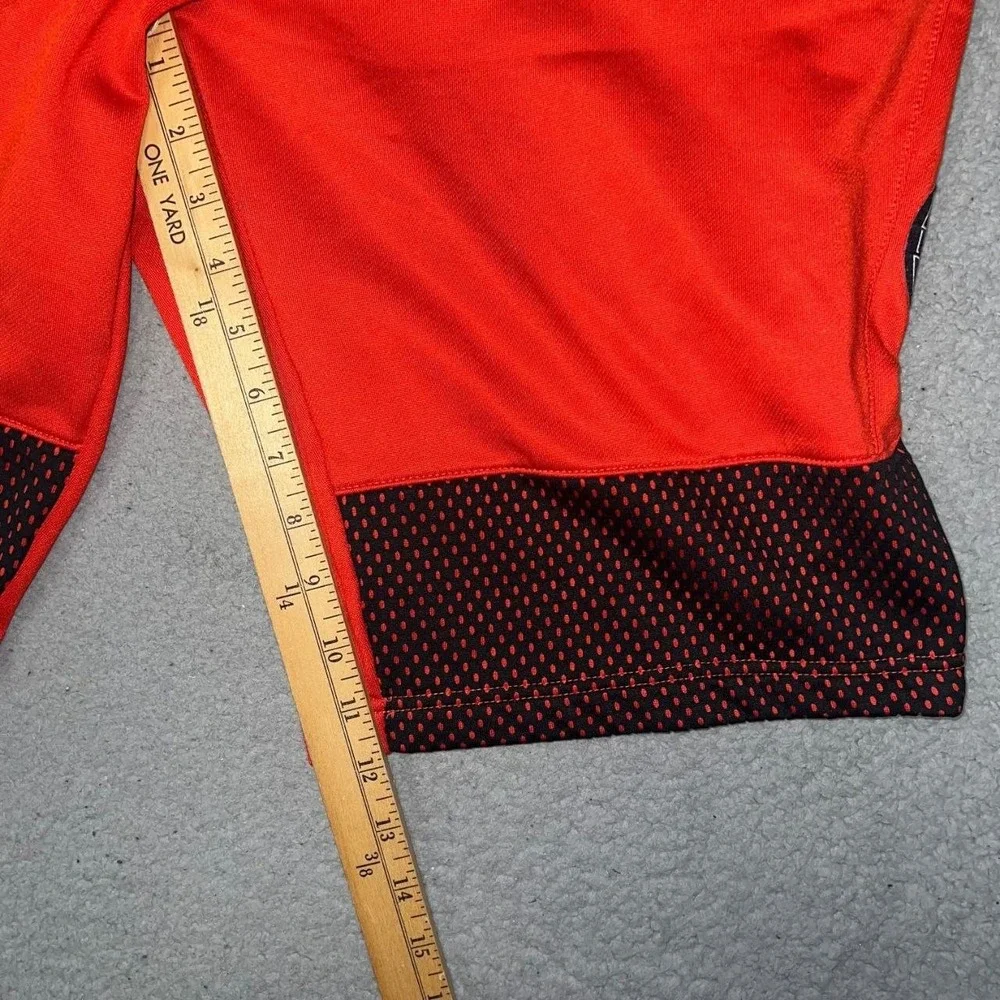 VTG And1 French Terry Shorts Men XL Red Black Mesh Legendary Basketball Athletic